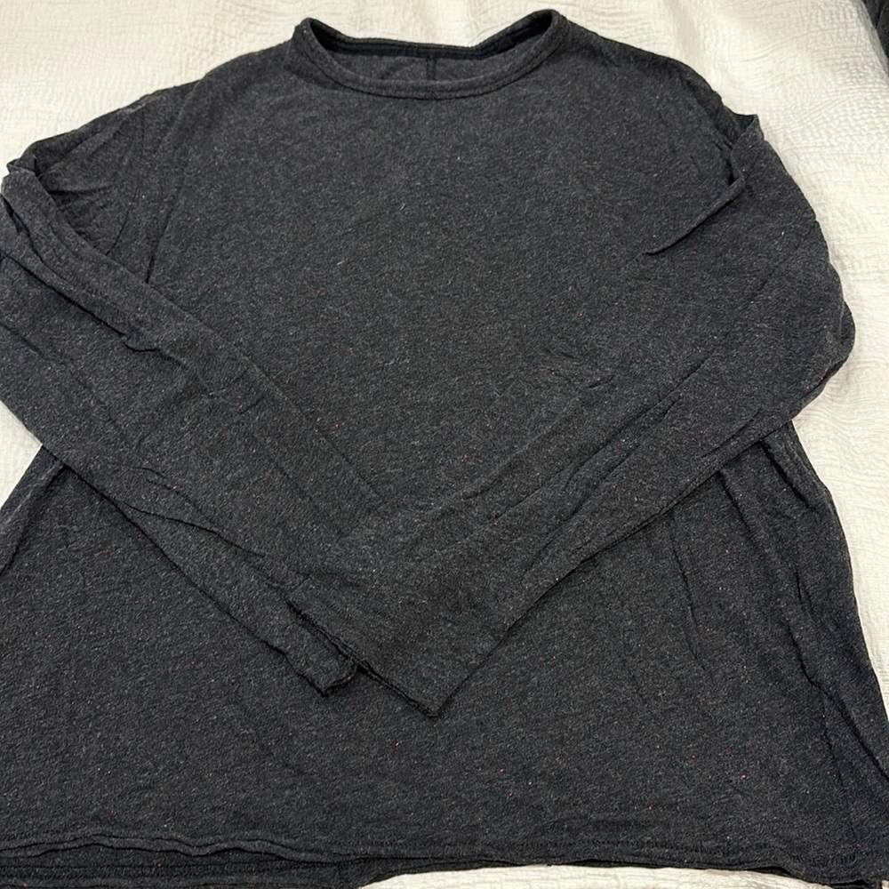 Rag & Bone grey speckled long sleeve shirt